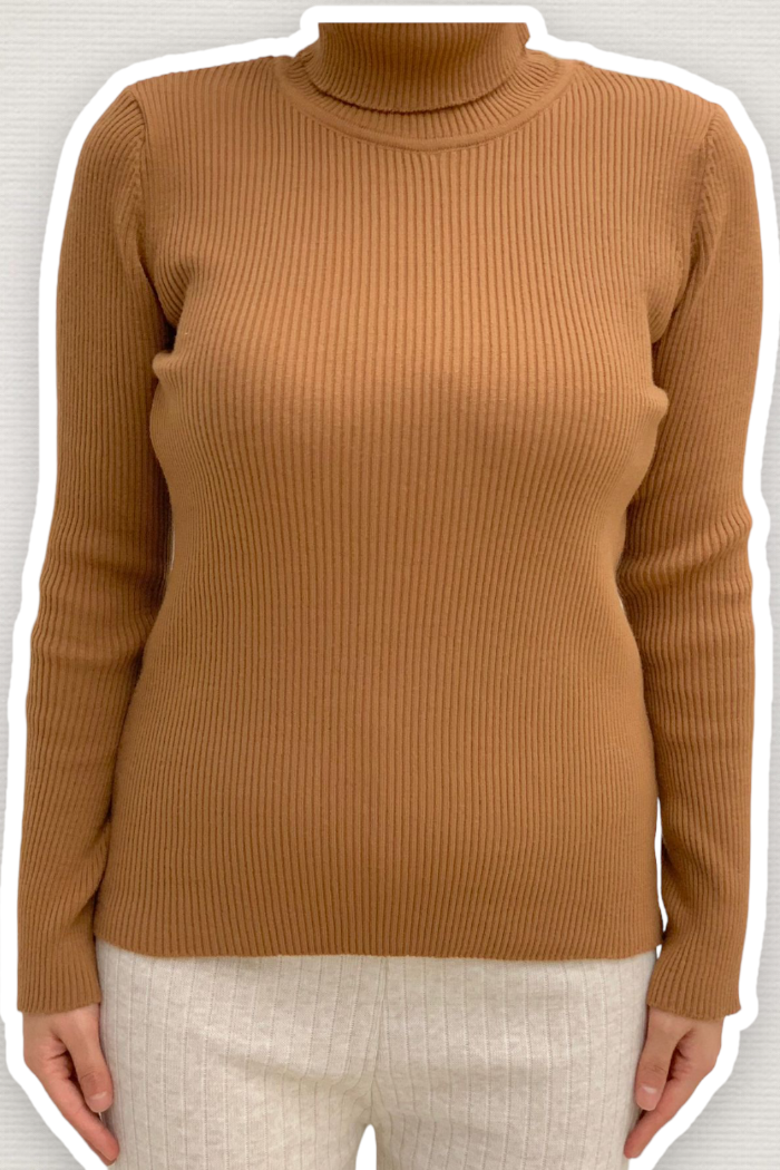 Turtleneck Plain Model Knitwear Sweater 4138