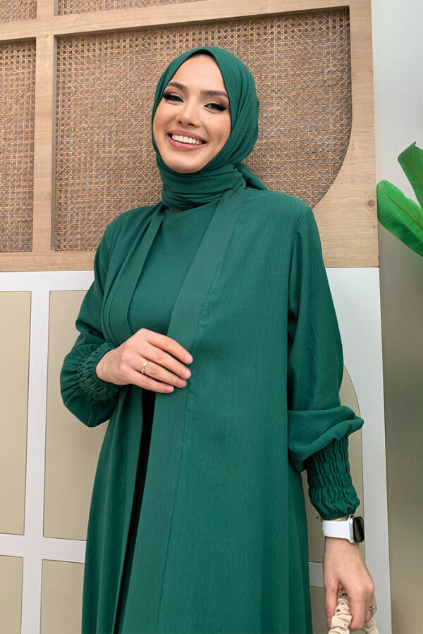 Shawl Dress Abaya Suit 3883