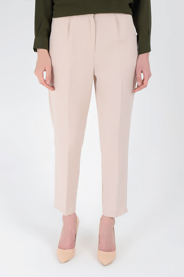 Zippered Pocket Detailed Pencil Trousers 0201