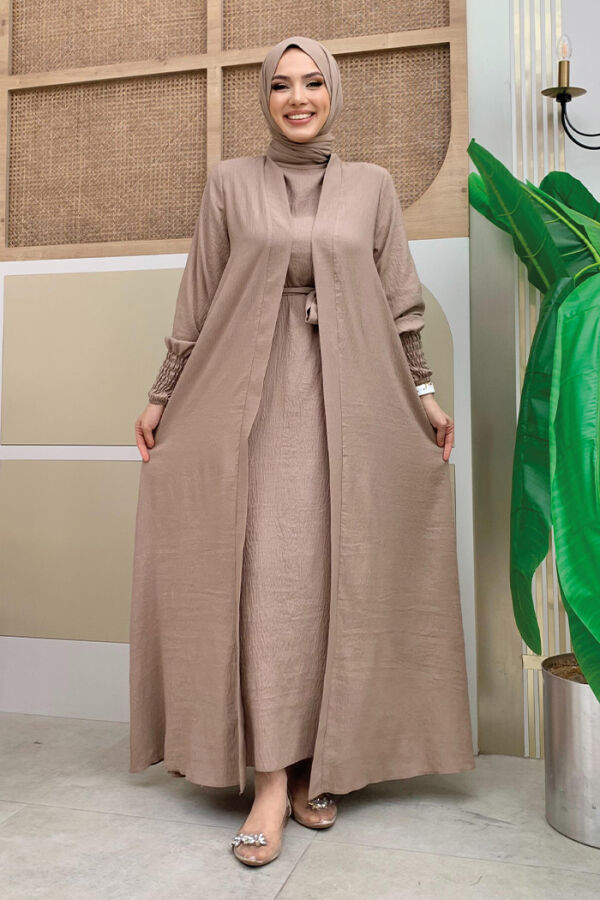 Shawl Dress Abaya Suit 3883